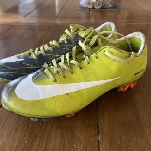 Nike Mercurial シルバー/イエロー スパイクシューズ　27 Nike Mercurial シルバー/イエロー スパイクシューズ 27 シューズ