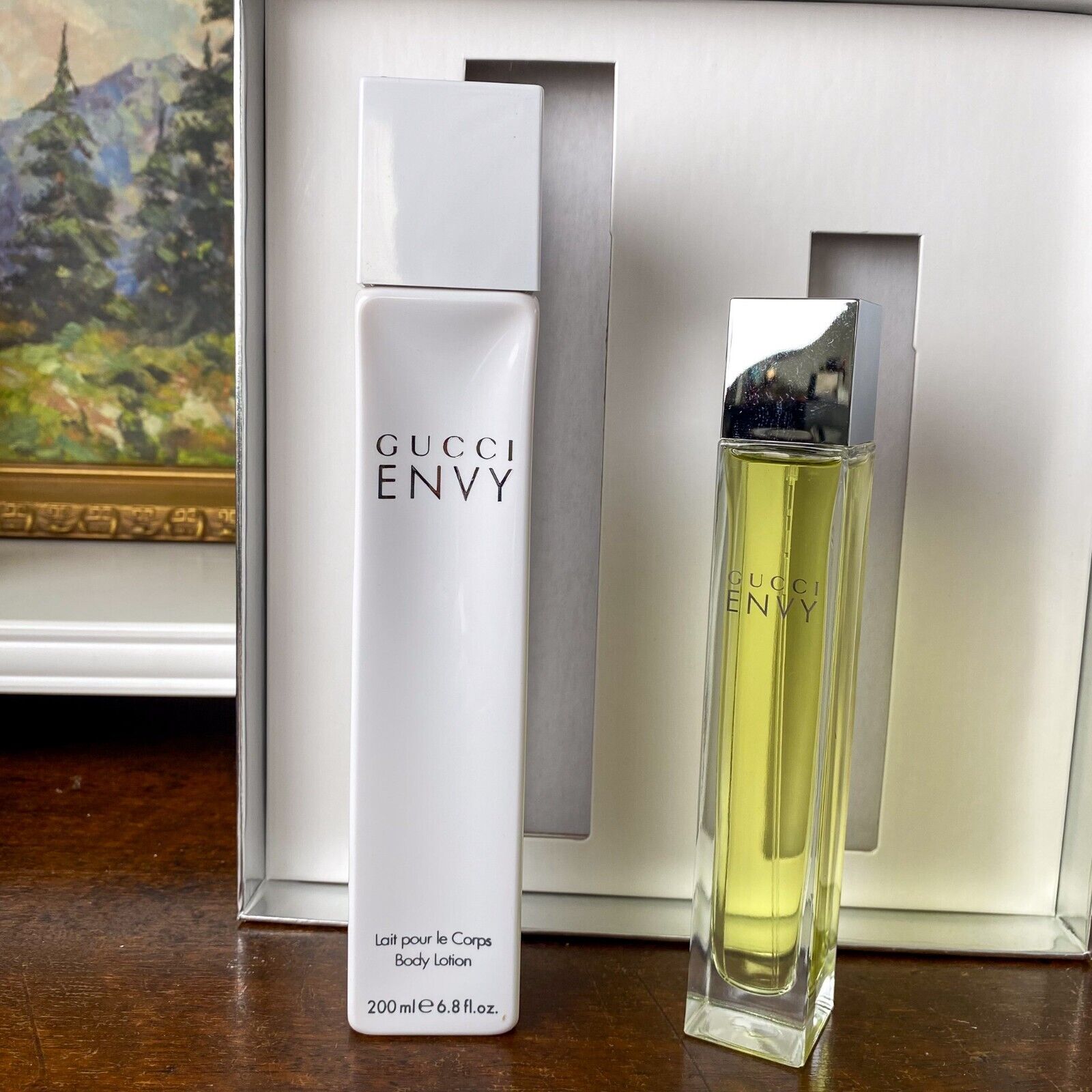 Gucci ENVY 1.7 oz EdT Spray + 6.8 Body Lotion NEW GIFT SET Gucci ENVY 1.7 oz EdT Spray + 6.8 Body Lotion NEW GIFT SET
