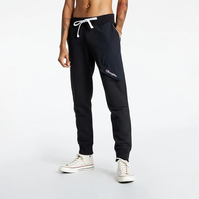 Спортивные штаны Champion Rib Cuff Pants Мужская черная спортивная одежда Спортивные штаны Низ