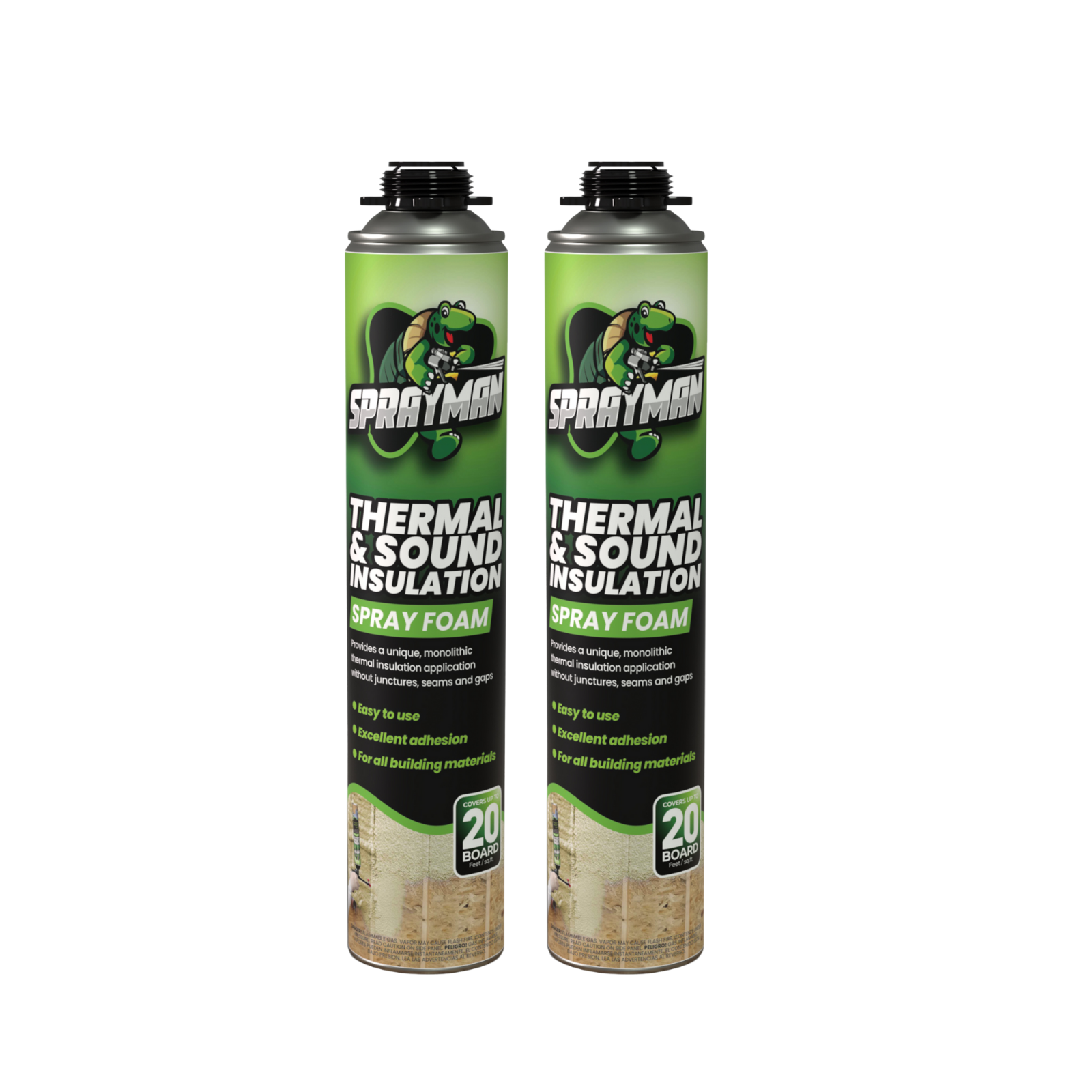 Sprayman Thermal &amp; Sound Insulation Spray Foam, Closed Cell 27.1 