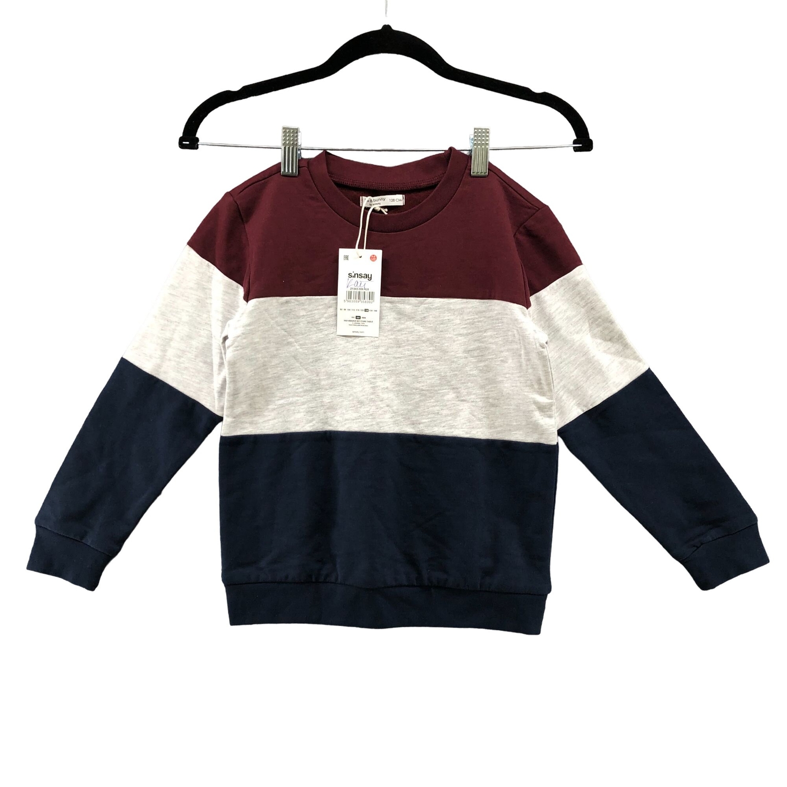 Fox & Bunny Kids 7-8 Years (128 cm) Colorblock Sweatshirt