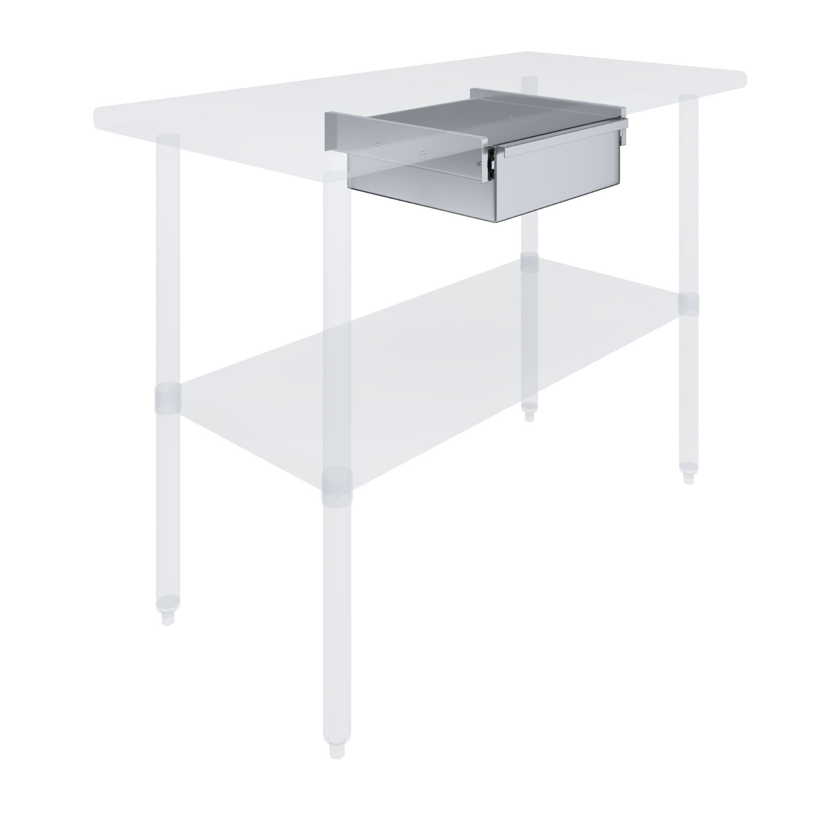 15 in. x 14 in. x 5 in. Stainless Steel Table Drawer