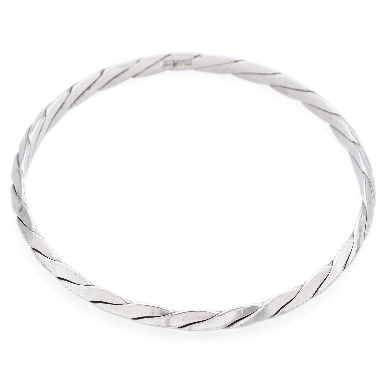 Tiffany & Co. Sterling Silver 5 mm Twisted Rope Bangle