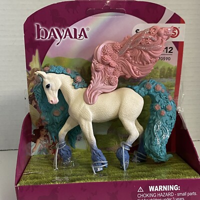 Bayala Schleich Pegasus Sparkle Flower Figure NIB