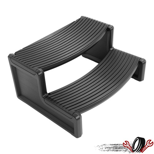 Универсальная пластиковая ступенька для спа-салона и гидромассажной ванны Handi-Step на открытом воздухе и в помещении, нескользящая черная