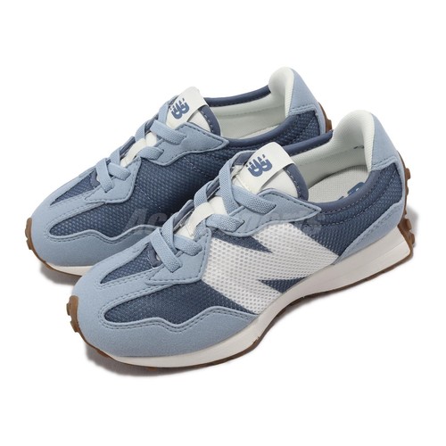 

New Balance 327 Wide NB Сине-Белая повседневная обувь для детей дошкольного возраста PH327MQ-W, Черный, 327 Wide