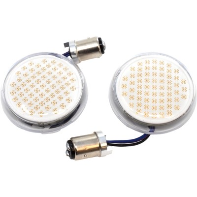 Deluxe Bullet Style Turn Signal Inserts - Amber, 1157 LLC-D7A