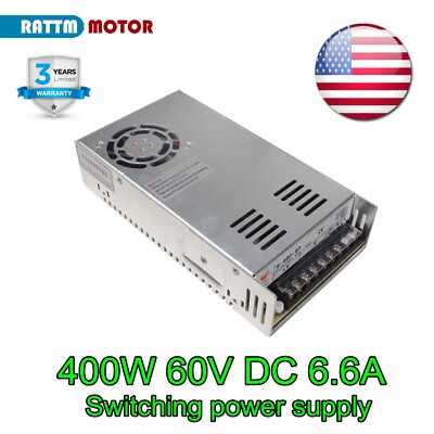 【in USA】400W 60V 6.6A DC Switching Power Supply 110V/220V f/ LED/CCTV/CNC Router