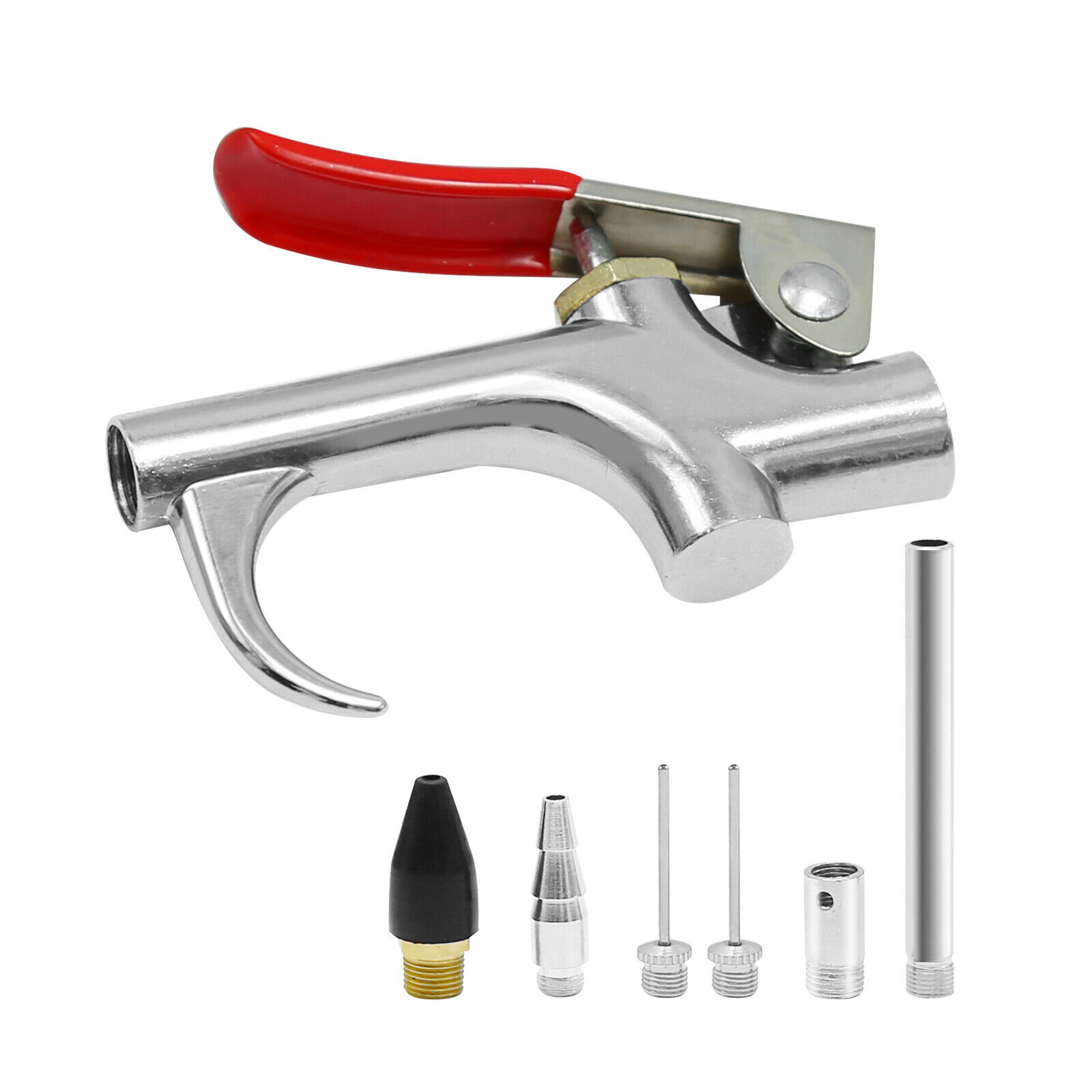 Air Blow Gun Set Air Compressor Nozzle Tip Needle Inflation Spray Blower Kit