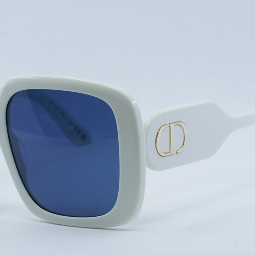 Pre-owned Dior Bobby S2u 95b0 Ivory/blue 55-19-140 Sunglasses Authentic