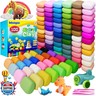 Ixiaoyoo Air Dry Clay, 100 Colors Modeling Clay for Kids, Safe and Non-Toxic, DIY Model Art and Crafts Toys with Sculpting Tools, Home Party Favors, Birthday and Christmas Gifts for Ages 3-12 Boys and Girls