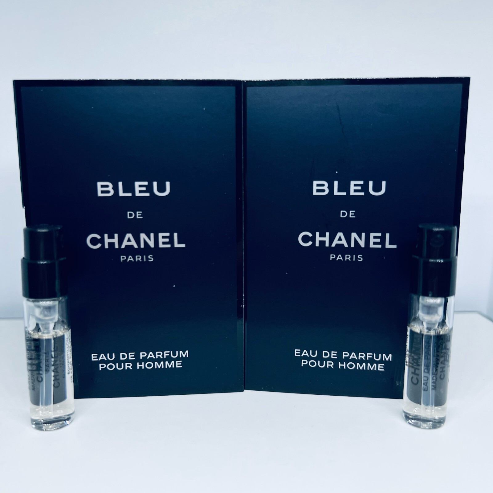 2x Chanel Bleu De Chanel Eau de Parfum Sample Spray 1.5ml 2x Chanel Bleu De Chanel Eau de Parfum Sample Spray 1.5ml