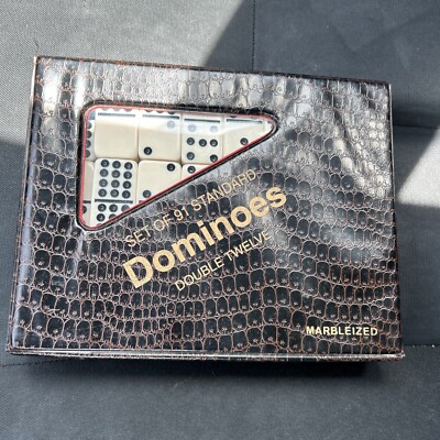 Set of 91 Professional Dominoes Double Twelve Complete Set Vintage 