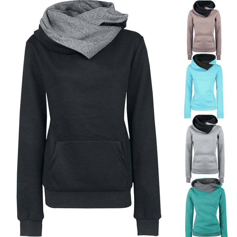 ▪ Hoodies Sweatshirt Jumper Warm Hoody Pocket Baggy Top Plus Ladies