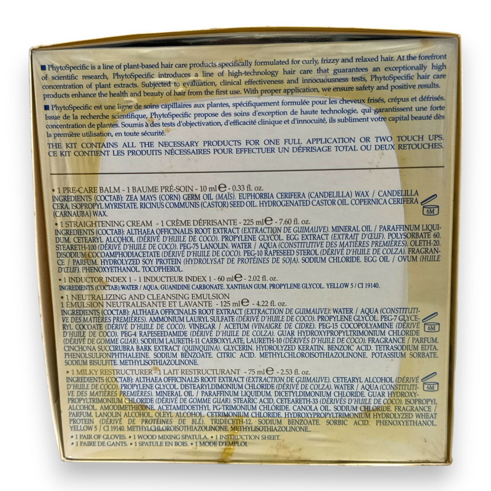 PhytoSpecific Index 1 Delicate and Fine Hair Phytorelaxer -1 Full Appication NEW