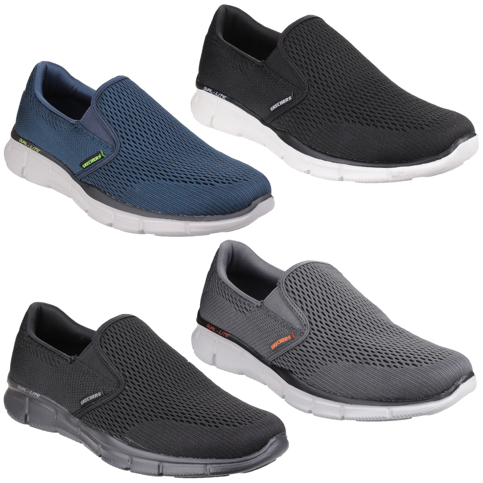Skechers Equalizer DOUBLE Play Da Uomo Memory Foam Scarpe sportive Go Walk UK6-12 | eBay