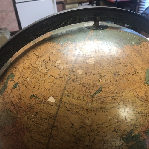 W & A.K Johnston Antique 18” Globe