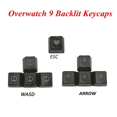 OW Overwatch Backlit Hero Keycap Spacebar Keycaps For MX Mechanical Keyboard