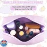URSKYTOUS Gifts for Girls Initial Makeup Bag Personalized Cosmetic Bag with Zipper Cute Travel Toiletry Bag Waterproof PU Preppy Makeup Pouch Birthday Gift for Teen Girls Women(Purple M)