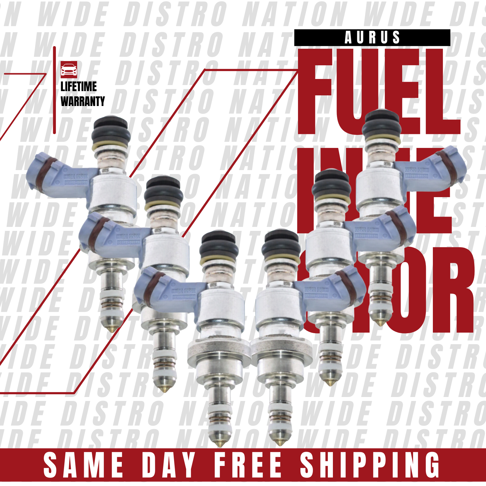 6x OEM NEW AURUS Fuel Injectors for 2007-2011 Lexus GS450H 3.5L V6 23250-31030