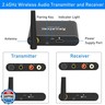 Tendak 2.4Ghz Wireless Audio Transmitter Receiver, 160 ft Long Range Low Latency Wireless Audio Adapter with Volume Control for Subwoofer/Powered Speaker/Soundbar, RCA or 3.5mm Jack Input/Output