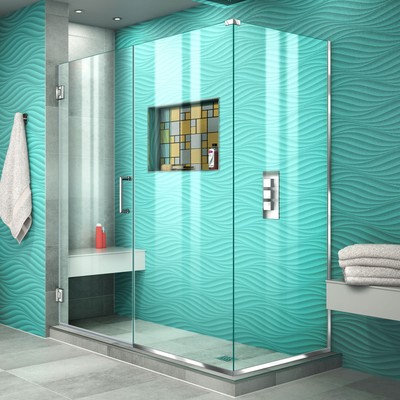 DreamLine SHEN-24535340 Unidoor Plus 53 1/2 in. W x 34 3/8 in. D