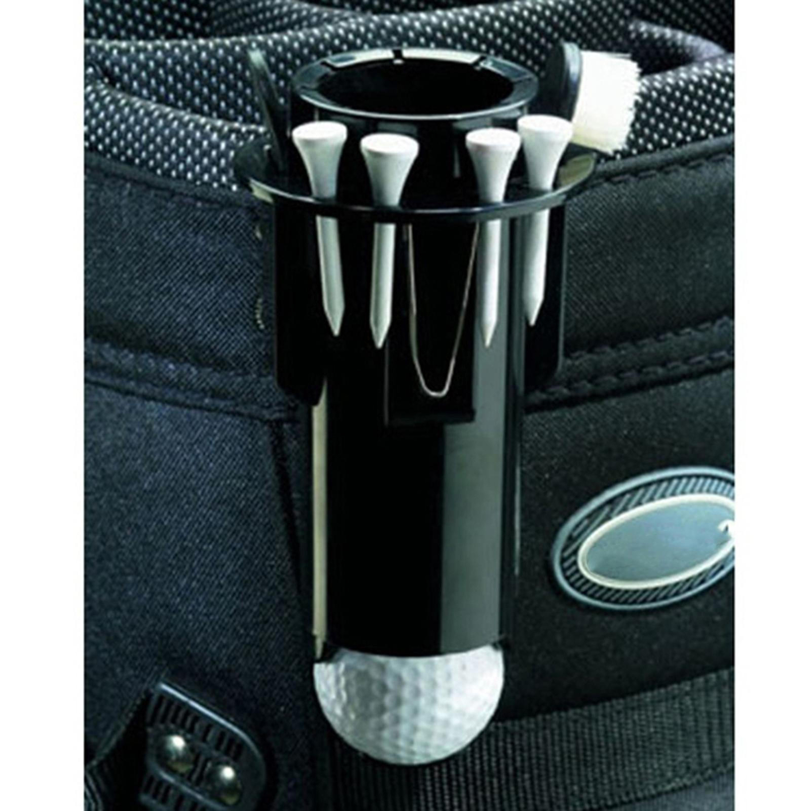 Golf Ball Tee Holder Golf Pro Clip Caddy With Nylon Divot Tool With Brush