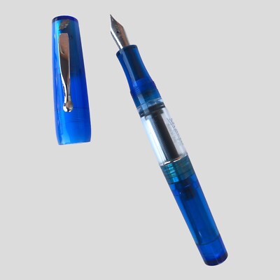 Pen Fountain Pen Stipula See Blue Plunger