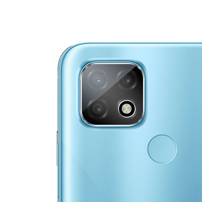 Camera lens protectors for Realme C21 Tempered Glass 9H Clear Black Outline