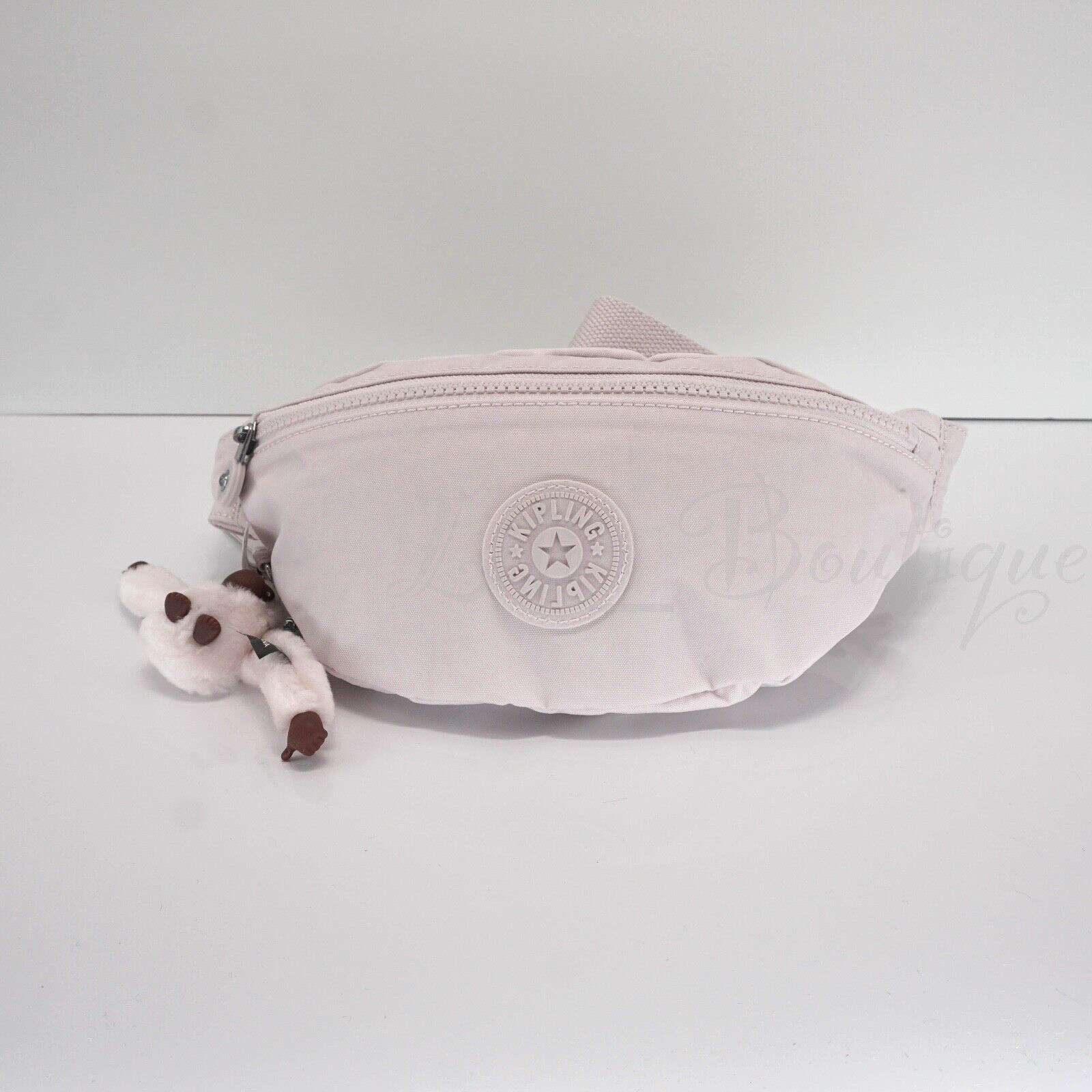 Nwt Kipling KI1263 Pria Fanny Pack Hip Waist Bag Travel Polyamide Foggy Grey