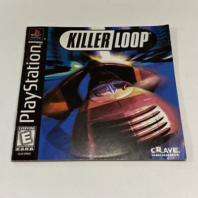 Killer Loop Sony PlayStation 1 PS1 Instruction Manual Only!