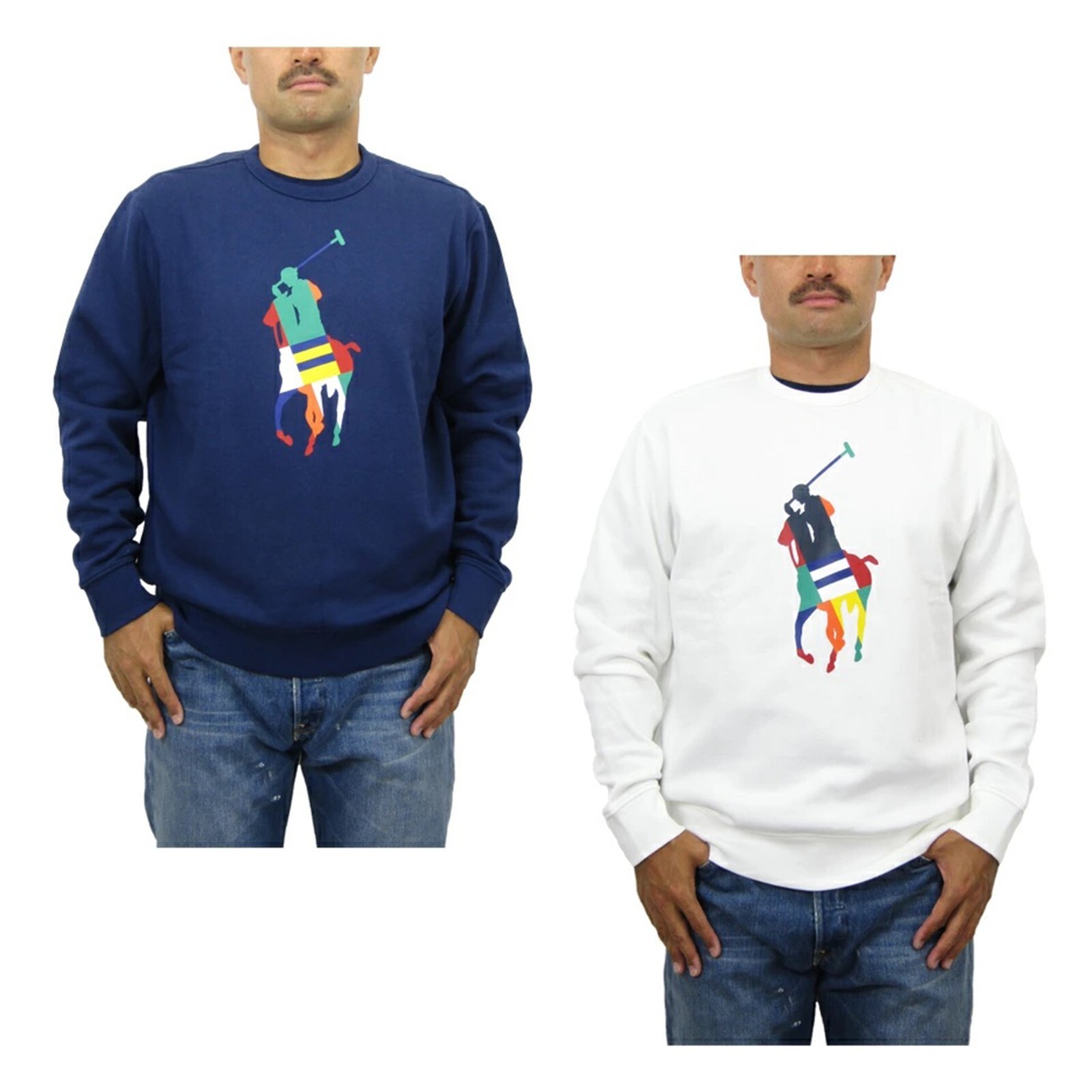 

Пуловер Polo Ralph Lauren, толстовка с круглым вырезом и изображением гигантского пони