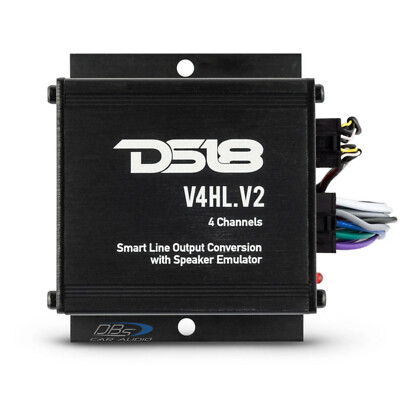 DS18 V4HL.V2 4-Channel Line Output Converter with Speaker Emulator + Remote Out