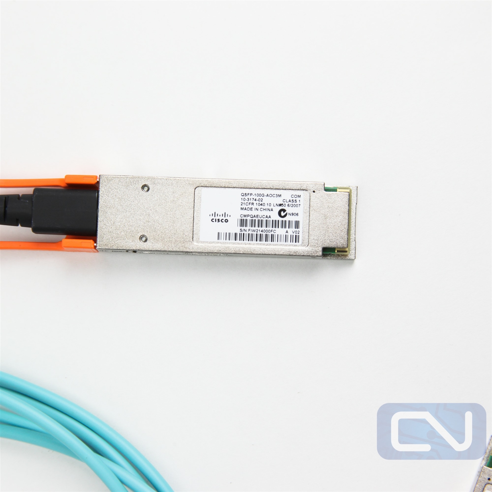 Cisco 10-3174-02 QSFP-100G-AOC3M 100G QSFP+ Active Optical Cable 3m