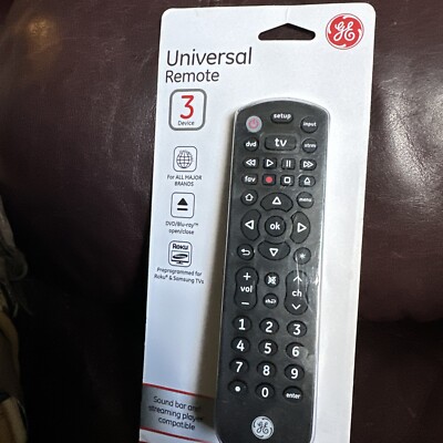 GE Programmable Universal Remote Control - 3 Device - 34456