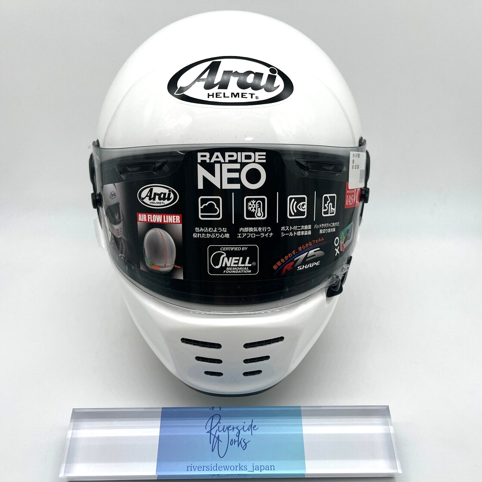試着のみ　Arai RAPIDE NEO Mサイズ　ホワイト　ラパイドネオ 試着のみ Arai RAPIDE NEO Mサイズ ホワイト ラパイドネオ 試着
