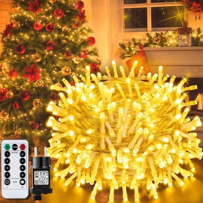 JEDWKFA 40m Luci Albero di Natale Luci Natale Esterno Luci Albero di Natales