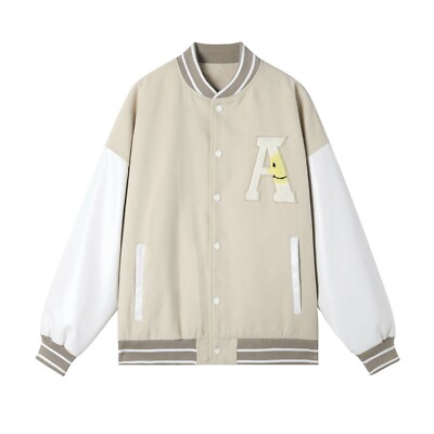 ASW Bomber Jacket Apricot 100%Cotton Women Bomber Jacket 
