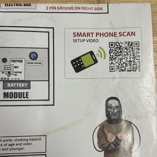 Spirit Halloween Tekky Electrified Maniac Prop Instruction Manual Only READ!