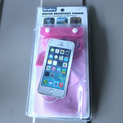 Dry Pro Water-Resistant Pouch Case Pink for iPhones Smartphones Waterproof New