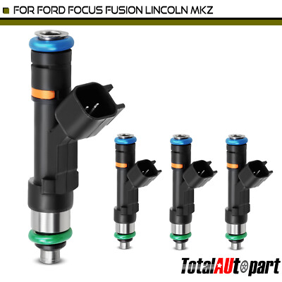 Set of 4 Fuel Injector for Ford C-Max EcoSport Focus Fusion Lincoln MKZ 13-16