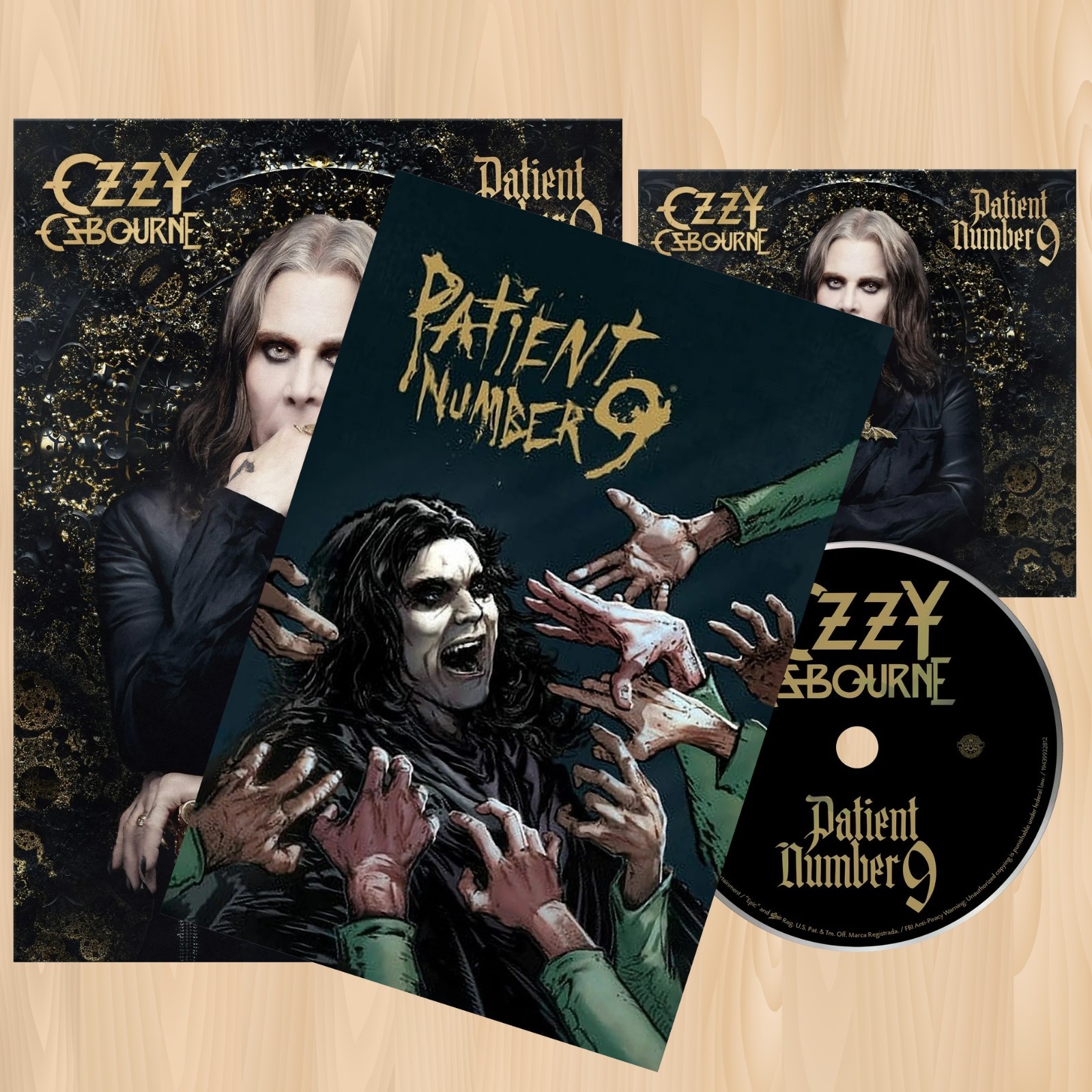 OZZY OSBOURNE Patient Number 9 CD with TOSS McFARLANE Comic
