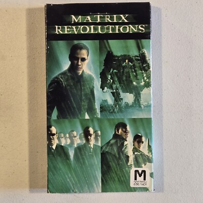 Matrix Revolutions VHS 2003 SCI-FI ACTION FANTASY CYBERPUNK LATE RELEASE RARE R
