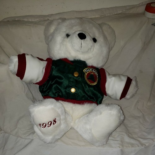 Christmas Plush Teddy Bear 1998 Team Santa $23.99 | Grelly