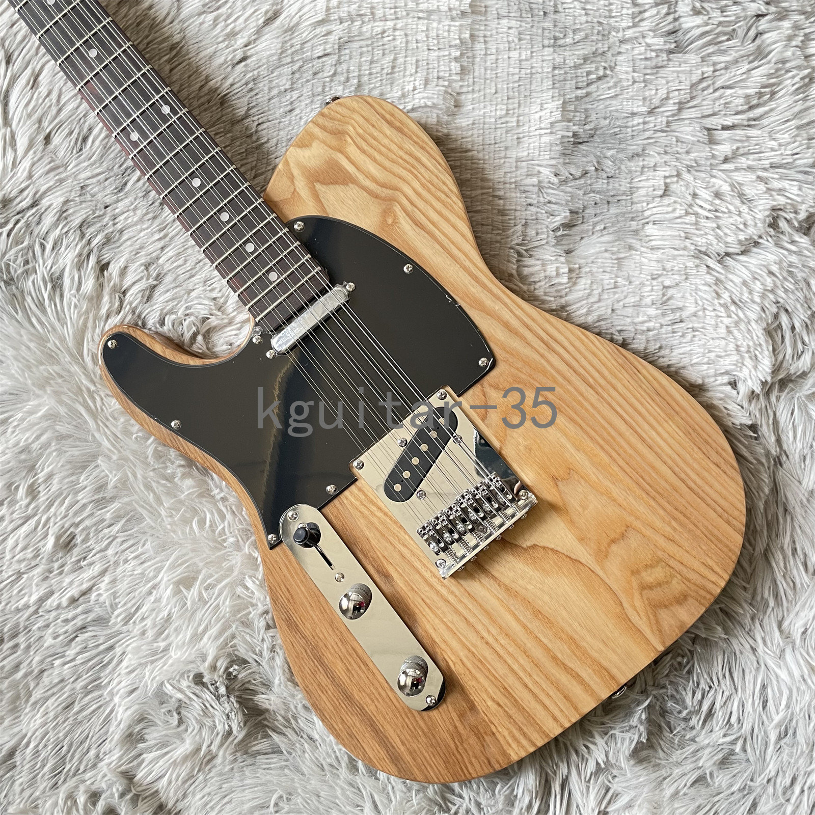 Left-Handed TL Electric Guitar 12 Strings Dot Inlay Fast Ship Maple Neck