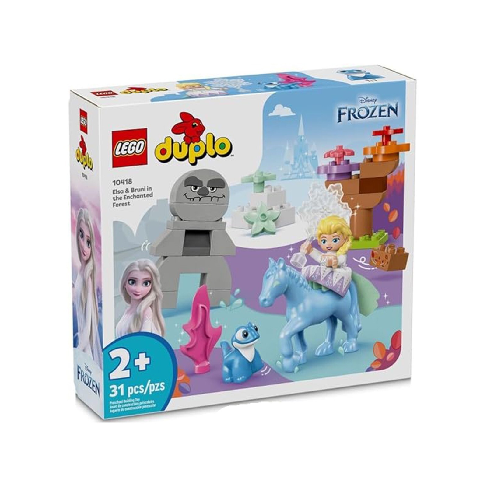 Набор для сборки LEGO Duplo Disney Frozen Эльза и Бруни в Заколдованном лесу 10418