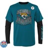 NFL Boys Youth 8-20 Game Day Team Color 3 Pack T-Shirt and Long Sleeve Combo Shirt Set (as1, Alpha, s, Regular, Jacksonville Jaguars)