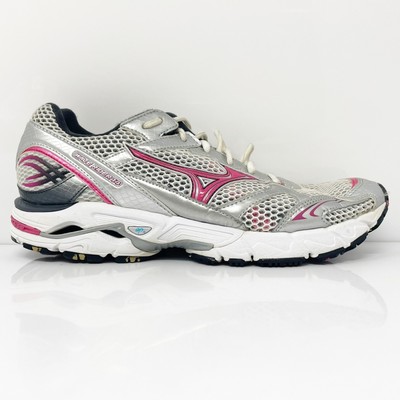 

Mizuno Womens Wave Rider 14 410421 0021 Серебряные кроссовки для бега Размер 9.5 2A, Серебряный, Wave Rider 14