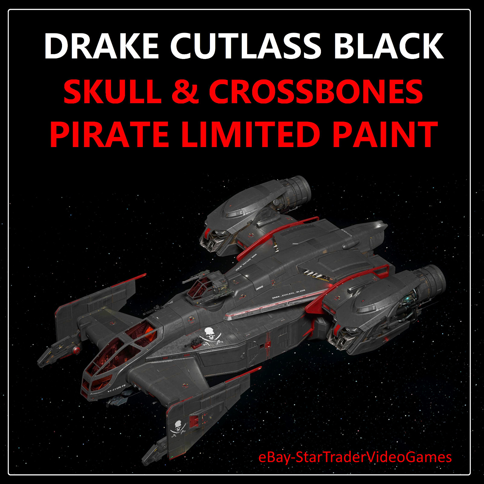 STAR CITIZEN PAINTS - CUTLASS BLACK SKULL & CROSSBONES STAR CITIZEN PAINTS - CUTLASS BLACK SKULL & CROSSBONES