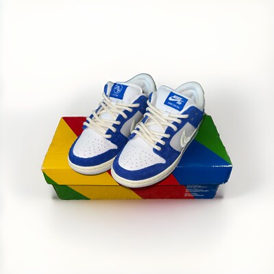 Nike SB Dunk Low Pro QS Game Royal/Sail-Grey Fog Size 6 Blue/Grey